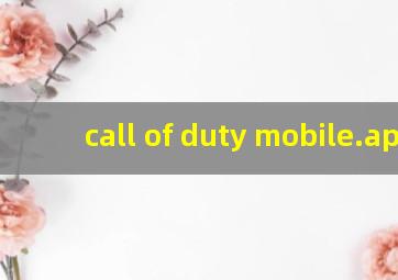 call of duty mobile.apk